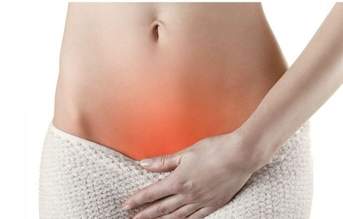 Pain in the region above the pubis is a sign of acute and chronic cystitis in women